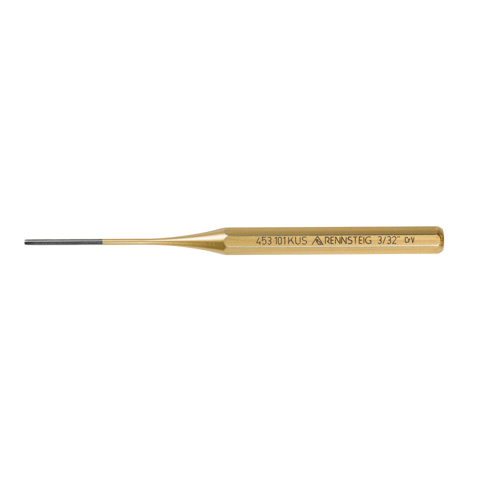 Knipex Rennsteig Pin Punch — 3/32in. x 6in., Hardened Chrome Vanadium Steel, Model# 9R 453 101 KUS